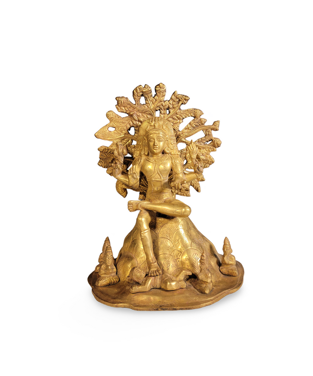 Golden Shiva Nataraja Statue