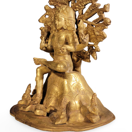Golden Shiva Nataraja Statue