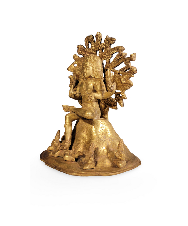 Golden Shiva Nataraja Statue