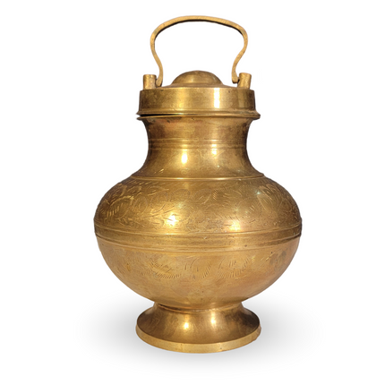 Brass Etched Water Pot