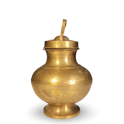 Brass Etched Water Pot
