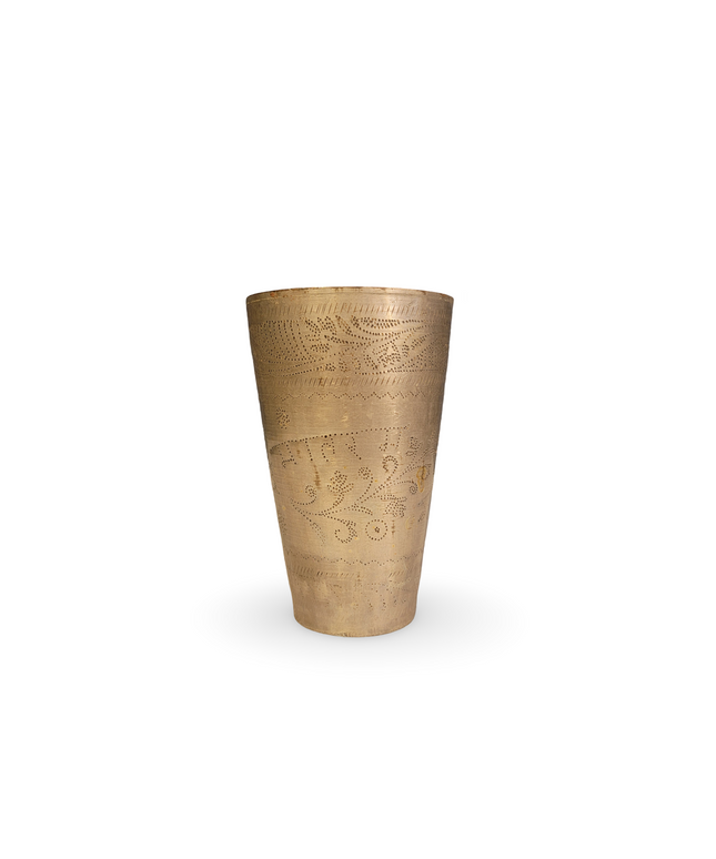 Brass Embellish Glass